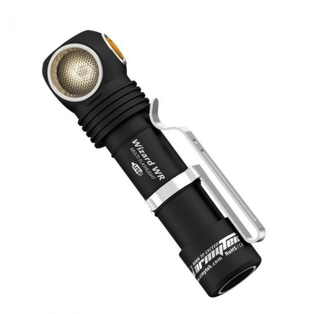 Фонарь налобный-мульти Armytek Wizard C2 WR Magnet USB белый + красный  купить по цене: 9900 Руб. у официального дилера | меткийстрелок.рф